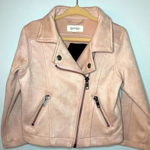 Pink suede jacket
